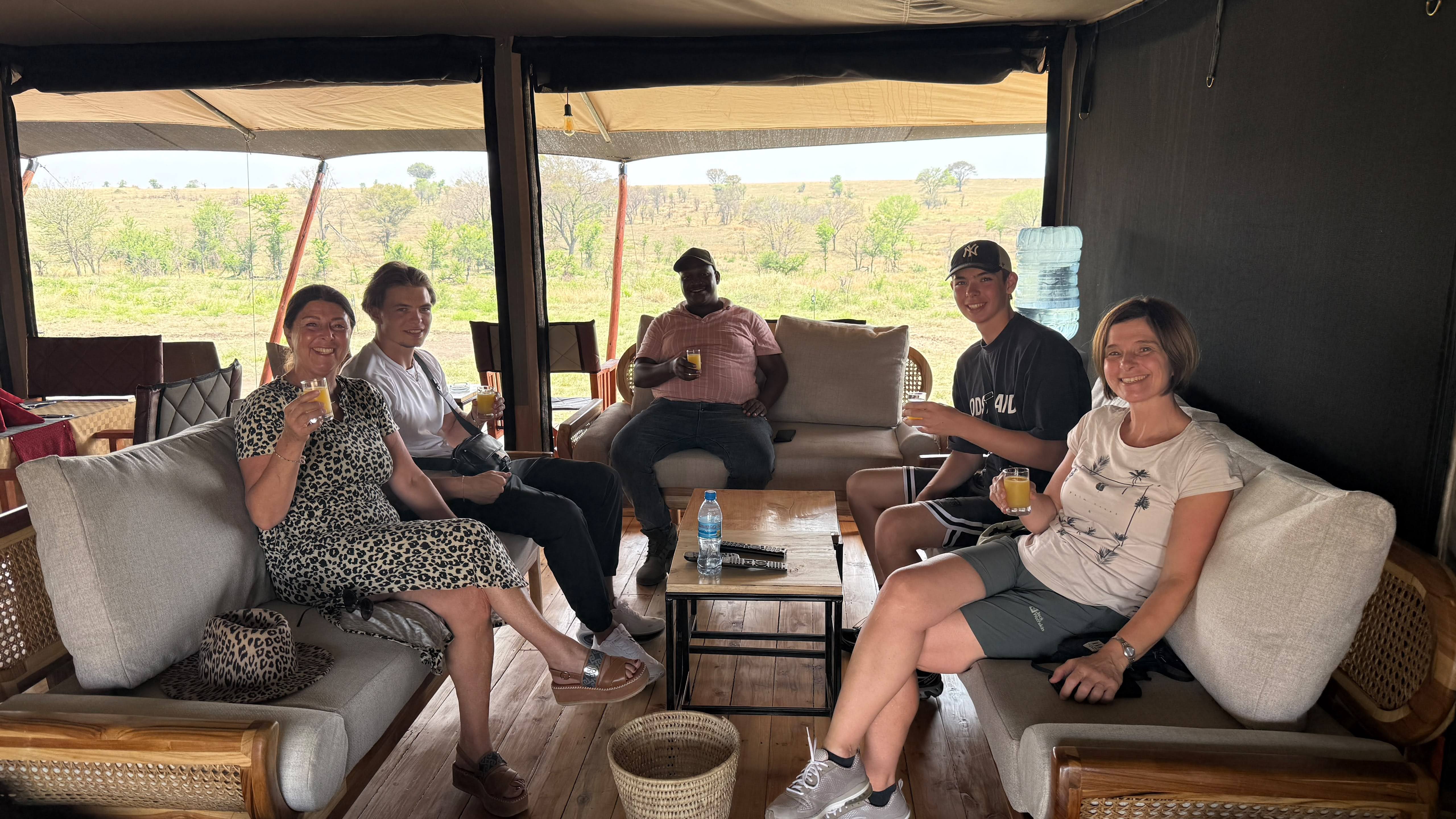 Safari guests in Tanzania