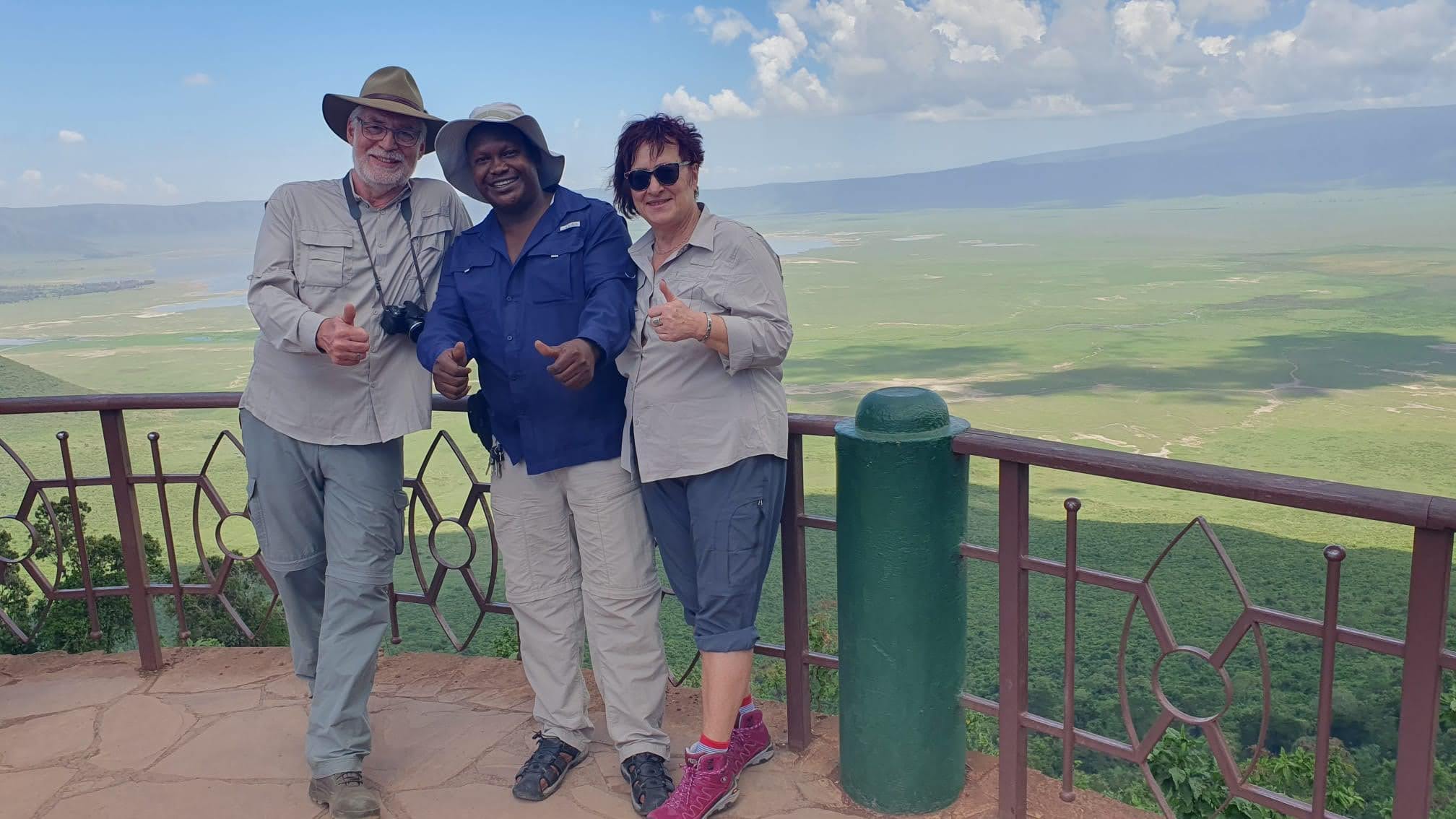 Pori & Beyond safari expert with guests at Ngorongoro